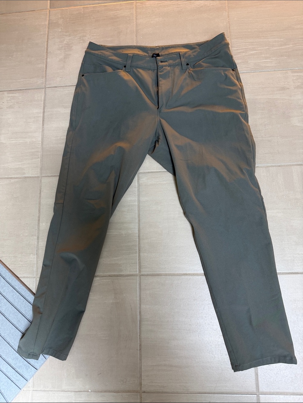 lululemon athletica ABC Olive Green Stretch Chinos